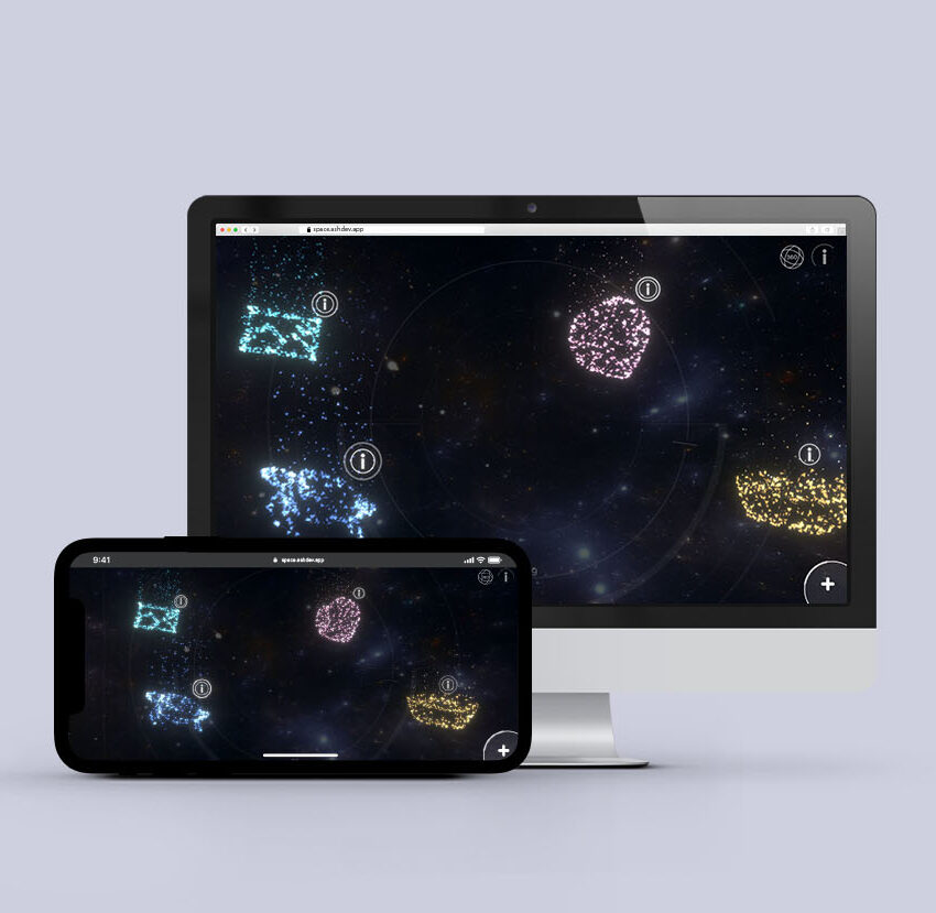 virtual website space theme